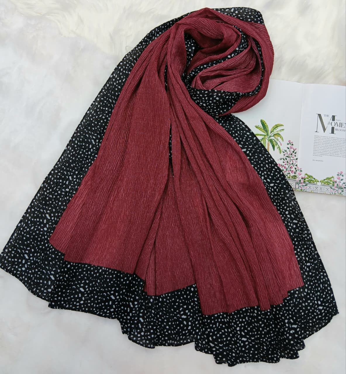 Ribbed Cotton Silk Hijab/Scarf