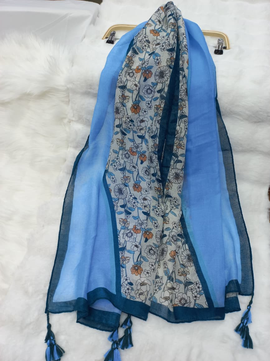 Thin Tassel Cotton/Viscose Hijab/Scarf