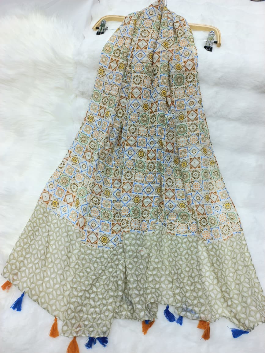 Thin Tassel Cotton/Viscose Hijab/Scarf