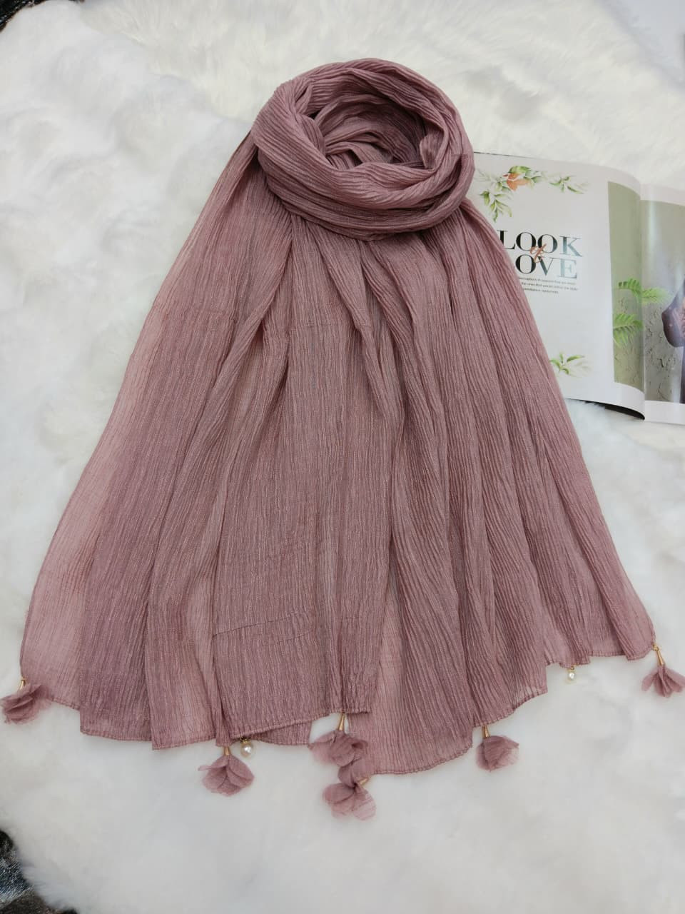 Ridded cotton Hijab/Scarf