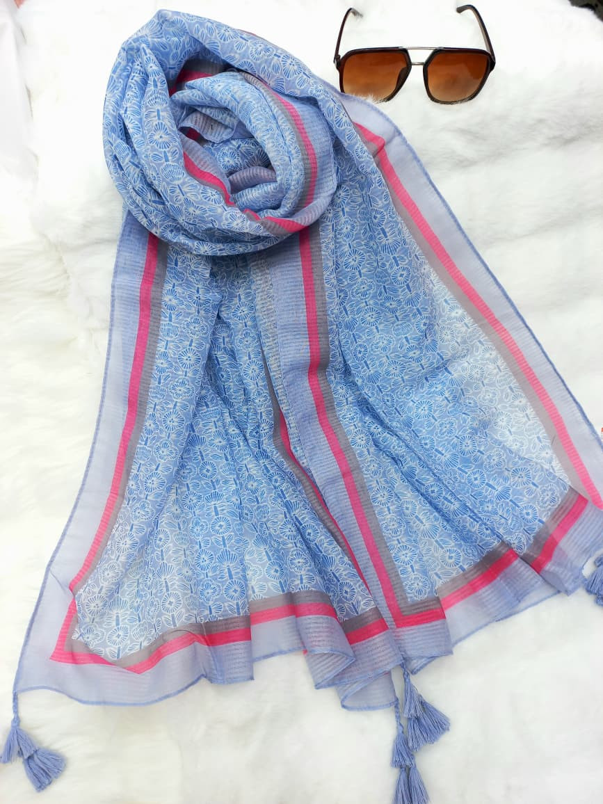 Thin Tassel Cotton/Viscose Hijab/Scarf