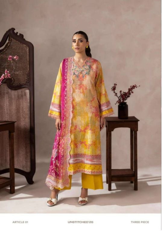 RANG PASAND 3-PC Unstitched Embroidered Chiffon Collection