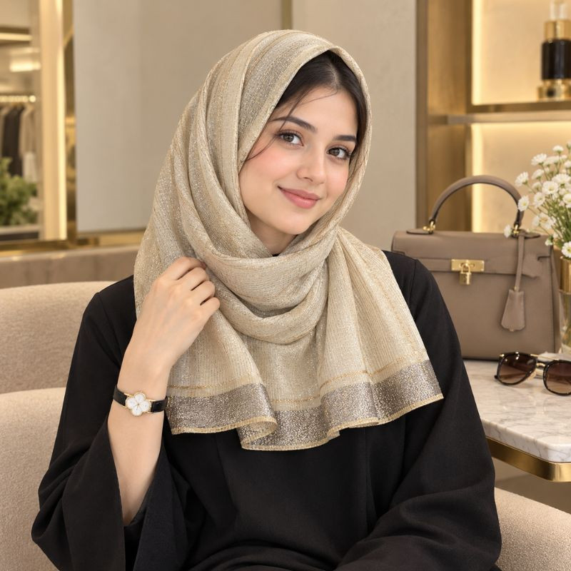 Party Wear Cotton Silk Hijab/Scarf