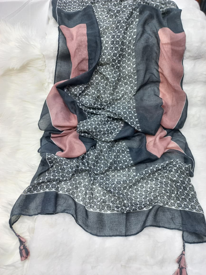 Thin Tassel Cotton/Viscose Hijab/Scarf
