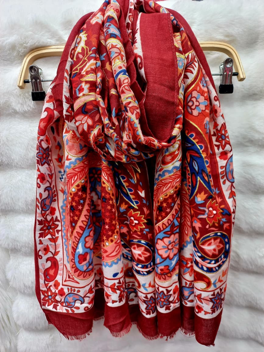 Thin Tassel Cotton/Viscose Hijab/Scarf