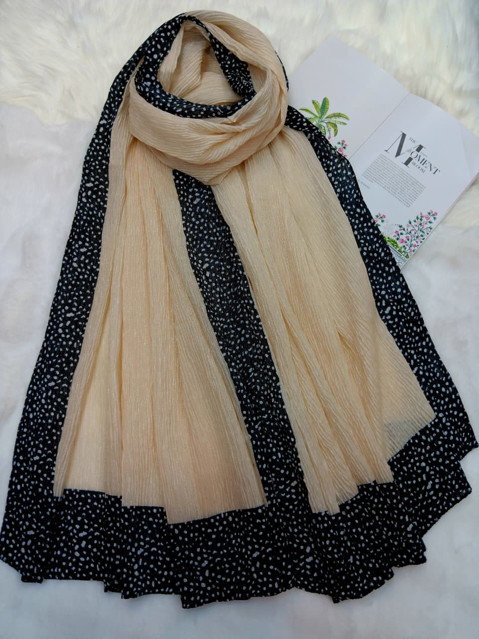 Ribbed Cotton Silk Hijab/Scarf