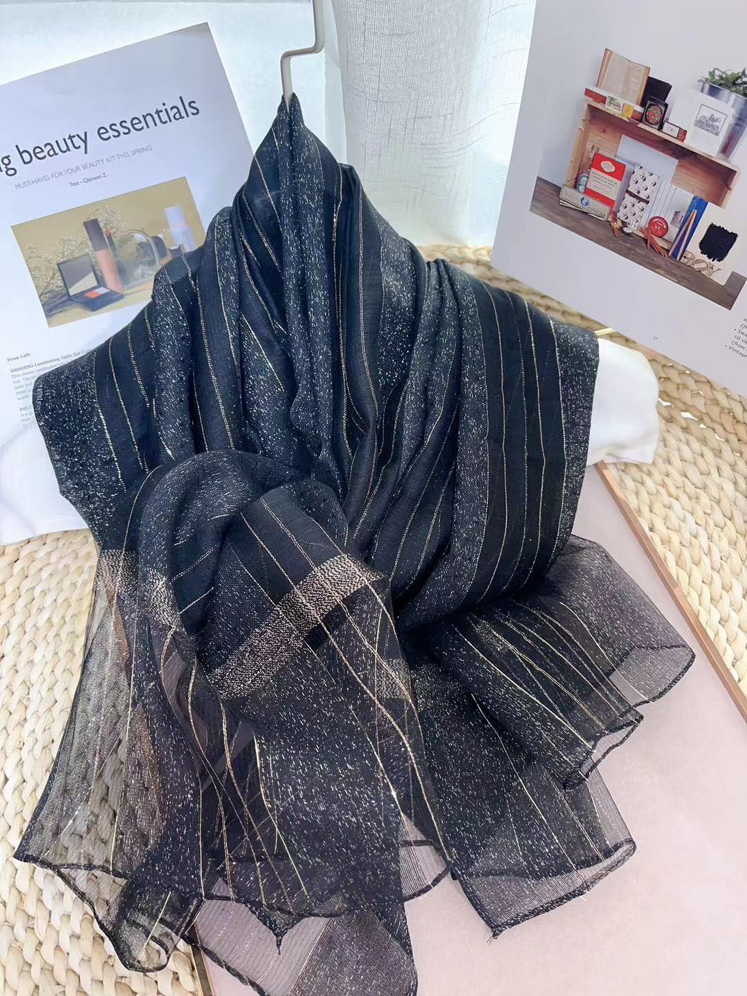 Party Wear Cotton Silk Hijab/Scarf
