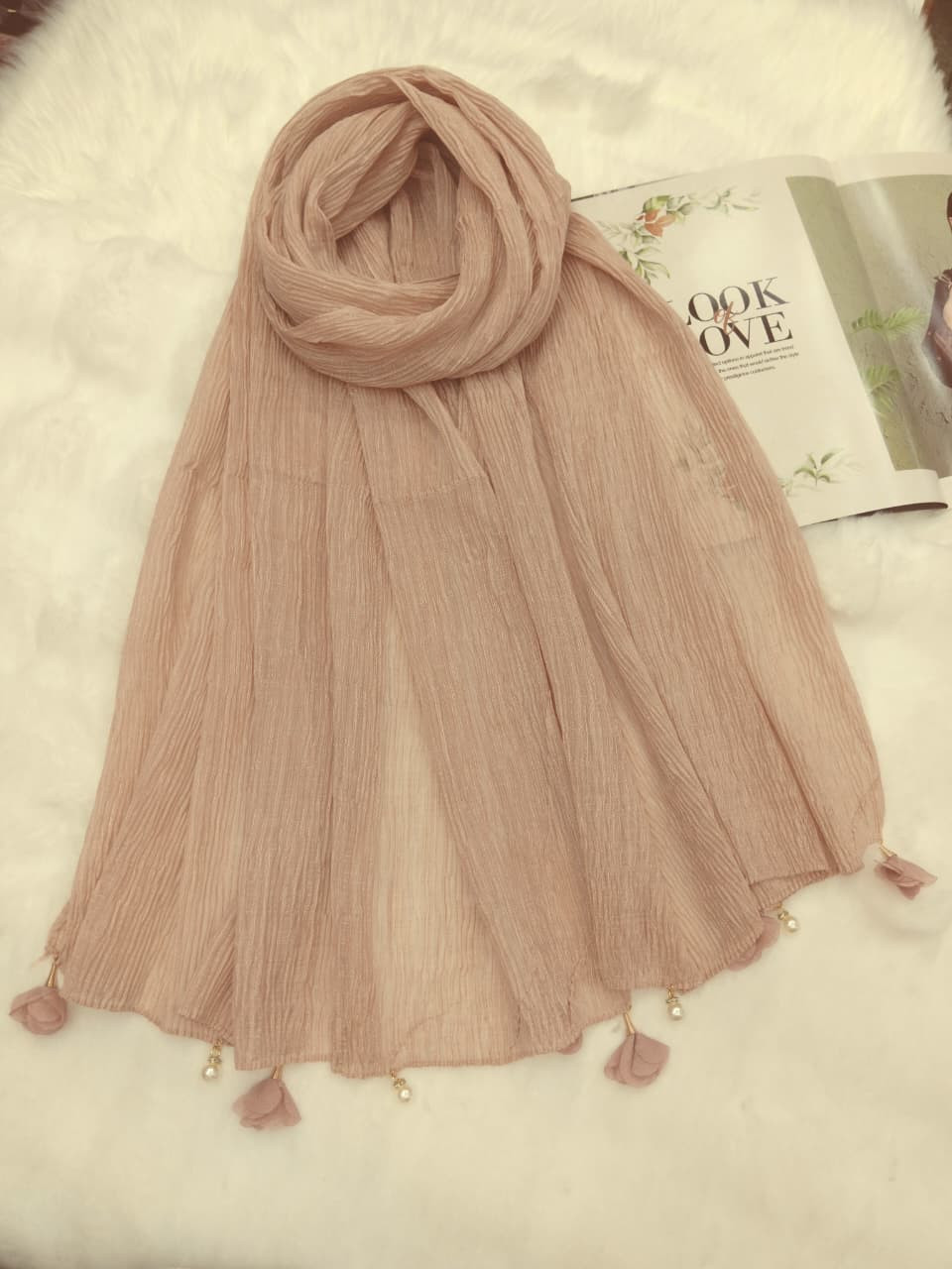 Ridded cotton Hijab/Scarf