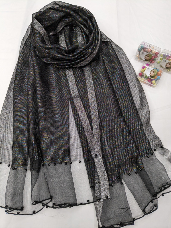 Party Wear Cotton Silk Hijab/Scarf