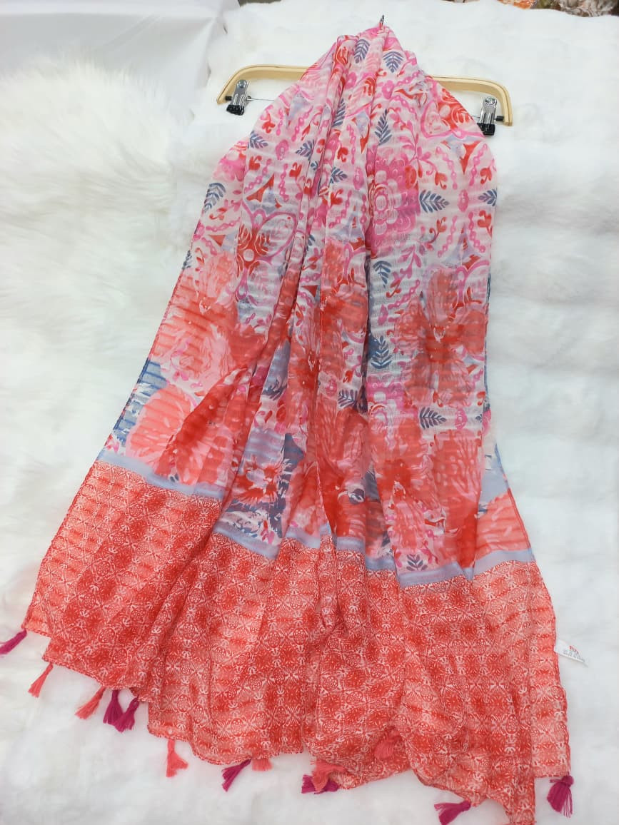 Thin Tassel Cotton/Viscose Hijab/Scarf