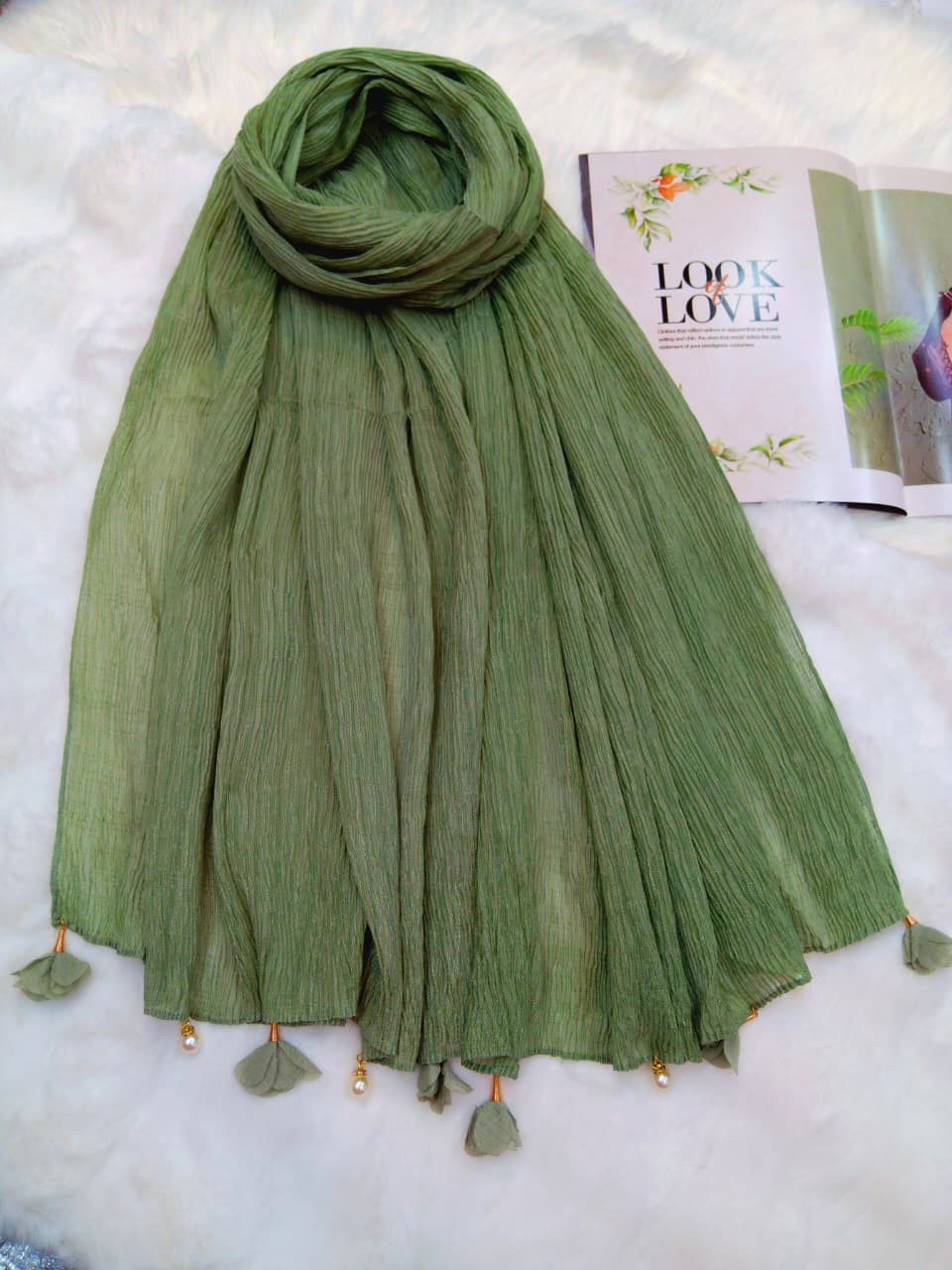 Ridded cotton Hijab/Scarf