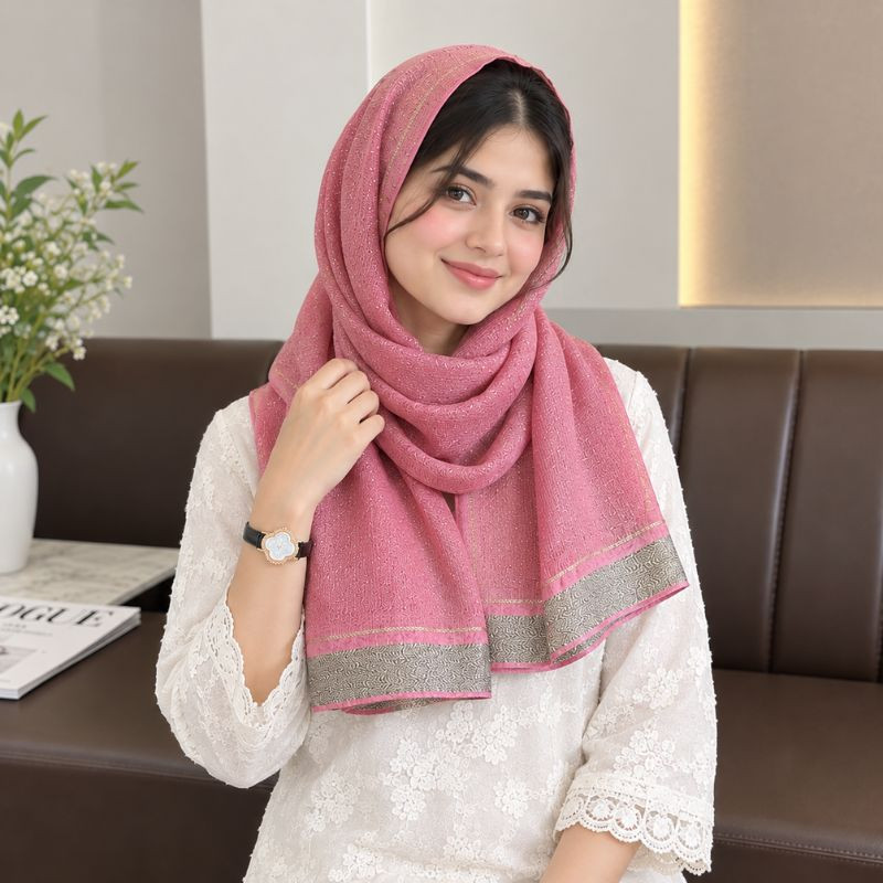 Party Wear Cotton Silk Hijab/Scarf