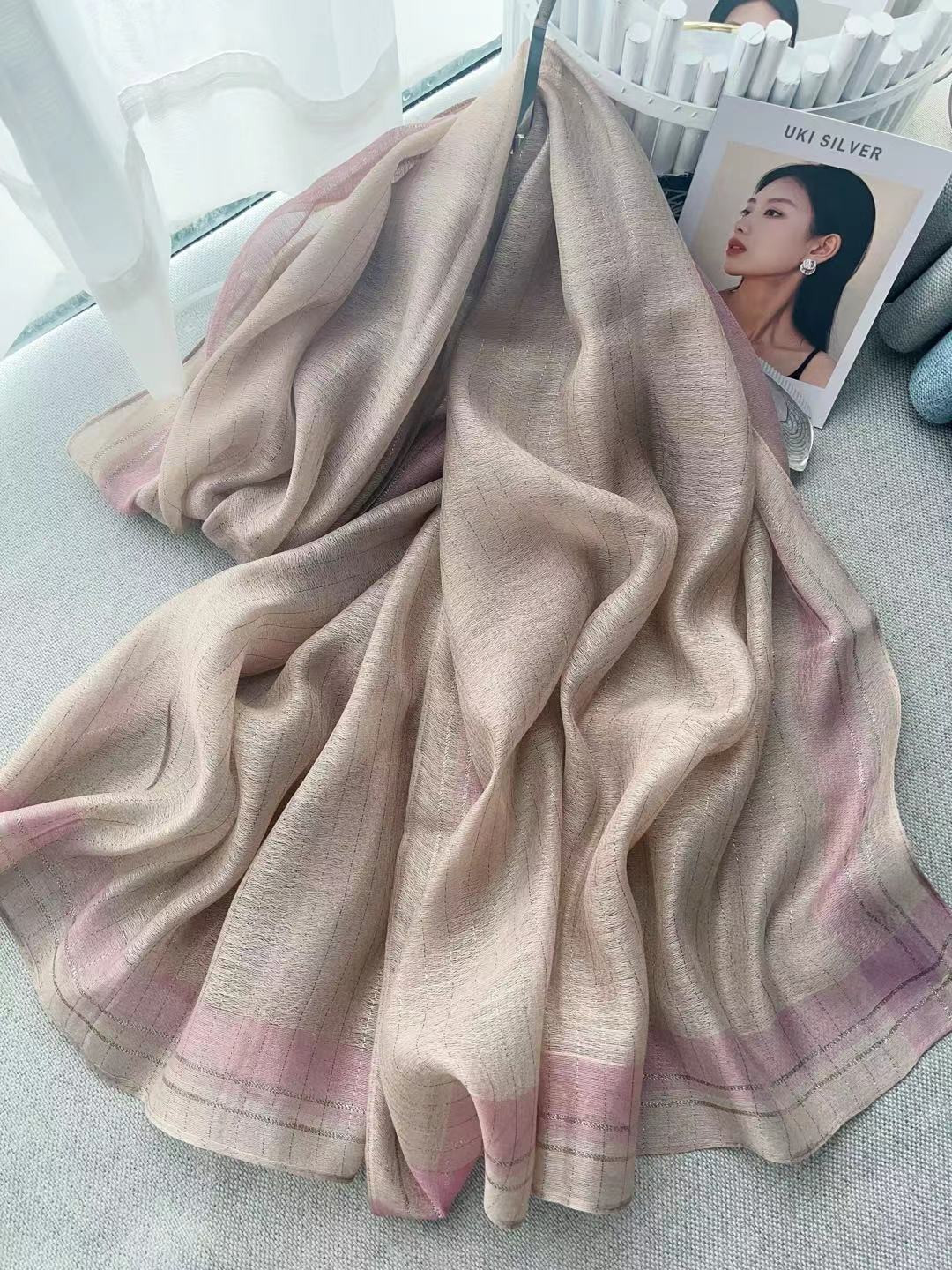 Party Wear Cotton Silk Hijab/Scarf
