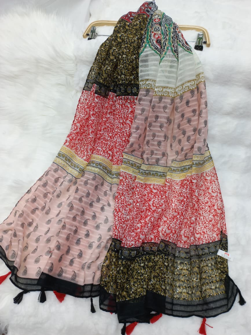 Thin Tassel Cotton/Viscose Hijab/Scarf