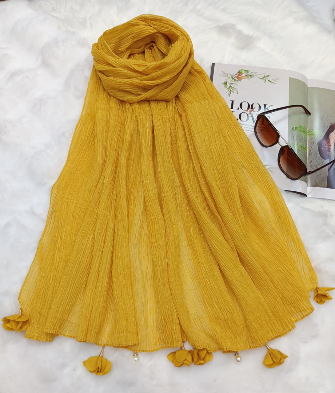 Ridded cotton Hijab/Scarf