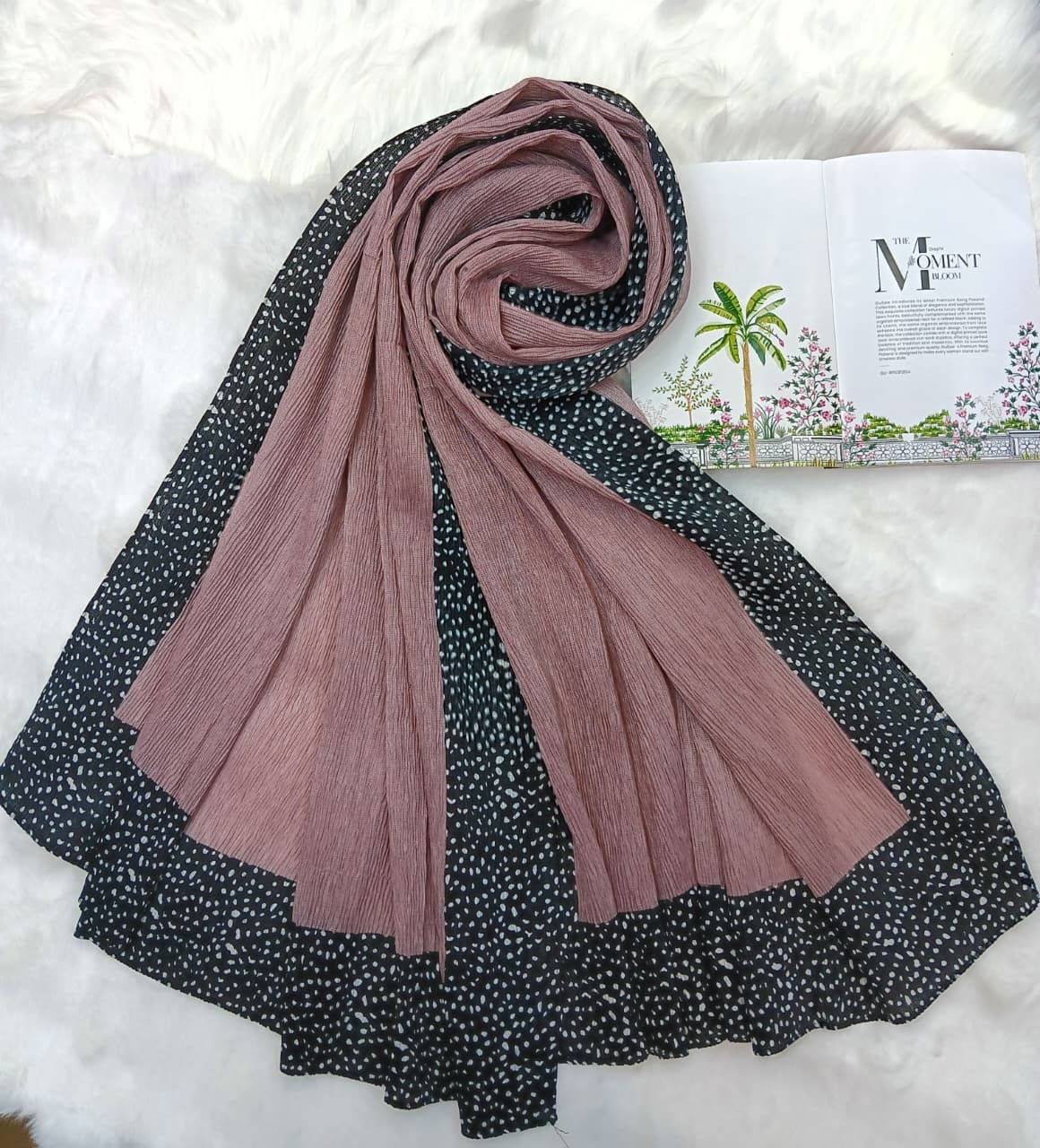 Ribbed Cotton Silk Hijab/Scarf