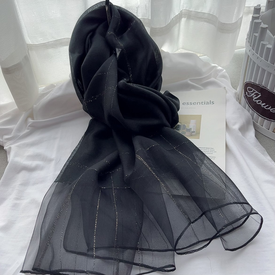 Party Wear Cotton Silk Hijab/Scarf