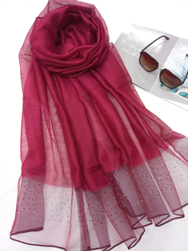 Party Wear Cotton Silk Hijab/Scarf