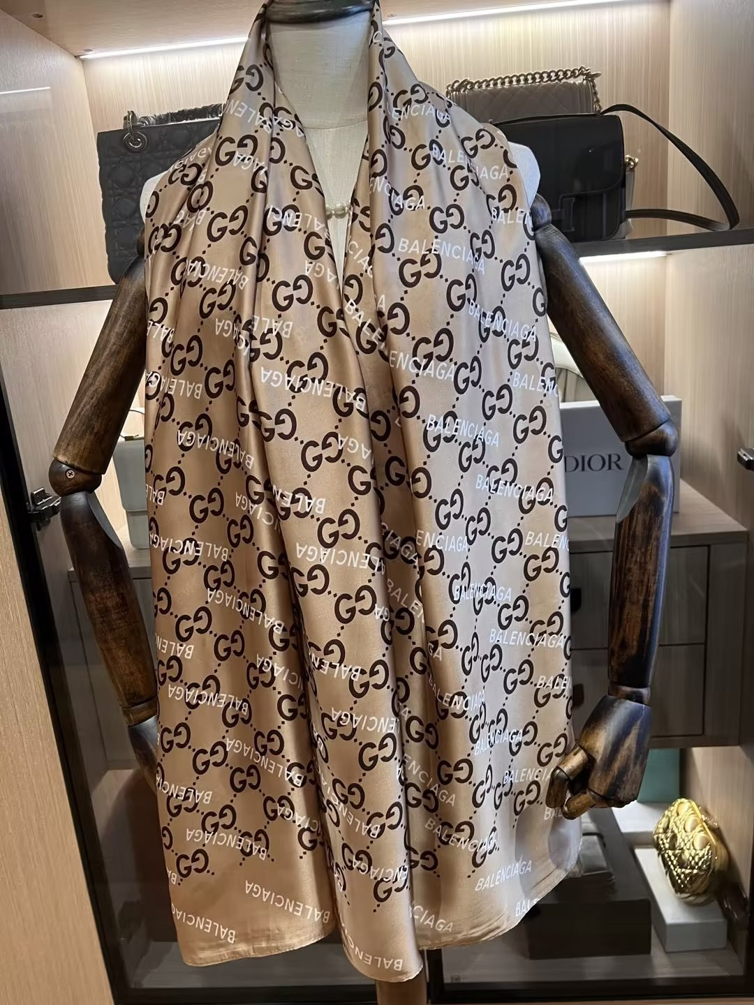 Premium Quality Party Wear Printed Luxury Silk Hijab/Scarf
