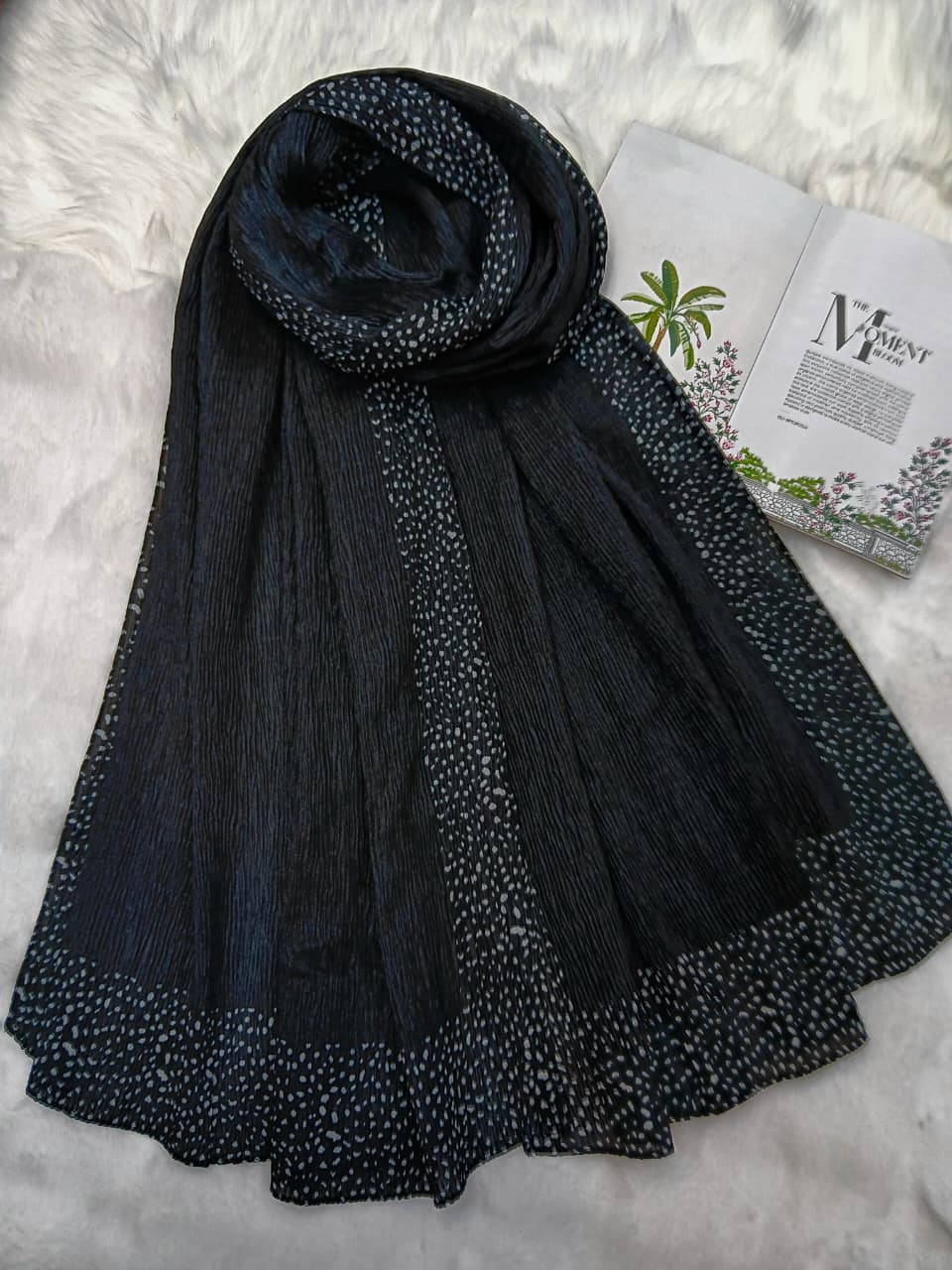 Ribbed Cotton Silk Hijab/Scarf
