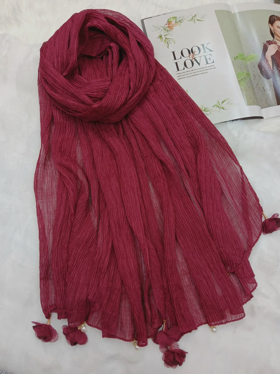 Ridded cotton Hijab/Scarf